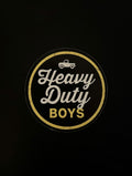 Built Heavy Sticker/ Dimensions 4" x 4"