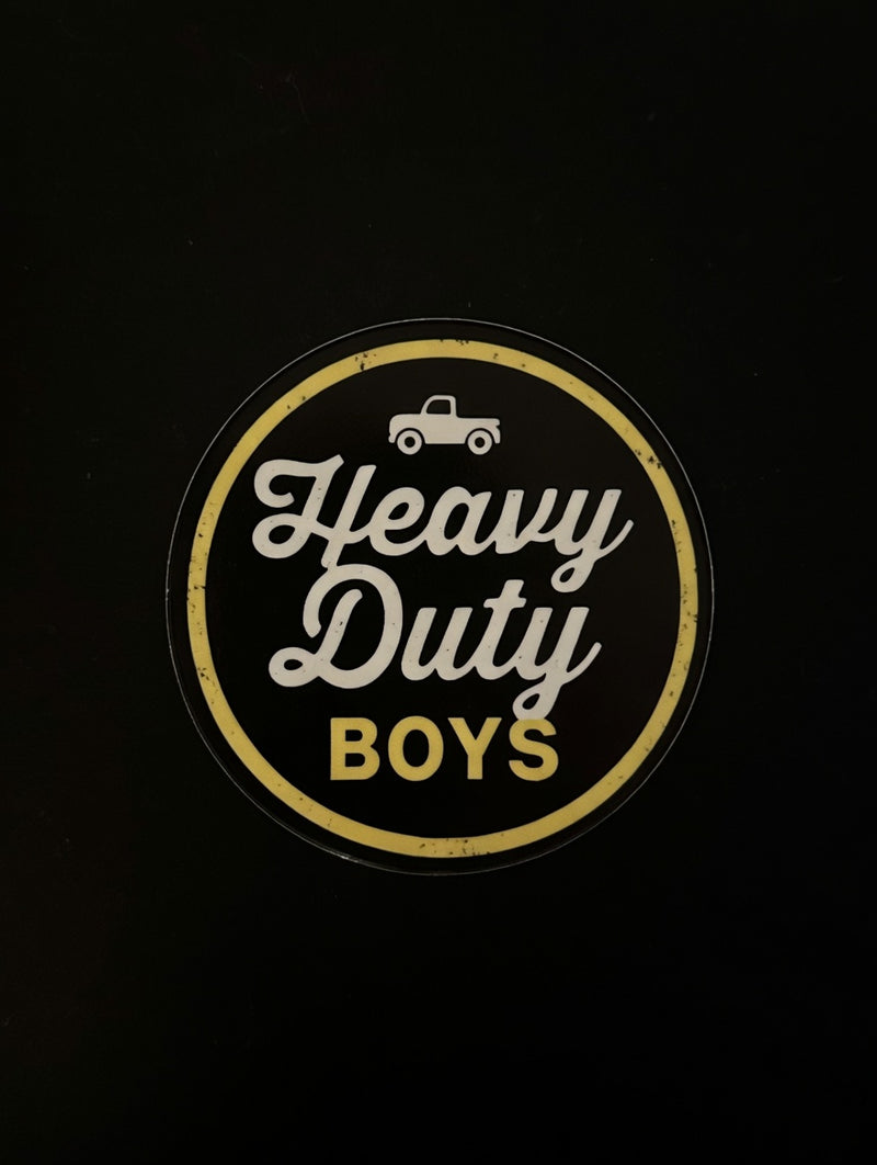 Built Heavy Sticker/ Dimensions 4" x 4"